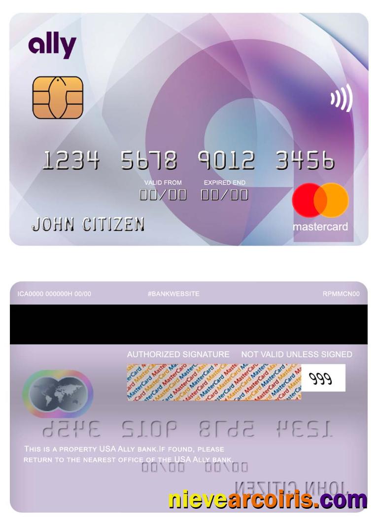 USA Ally bank mastercard